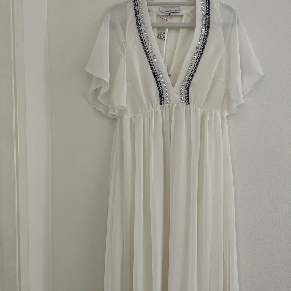 White maxi dress L